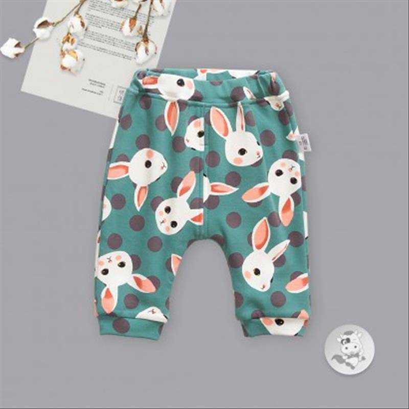 Verantwortung cetak kelinci bayi laki-laki dan perempuan ditambah beludru PP besar berwarna hijau