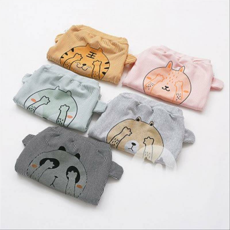 Verantwortung jantan dan betina bayi tertutup mata kelinci plus celana PP beludru merah muda