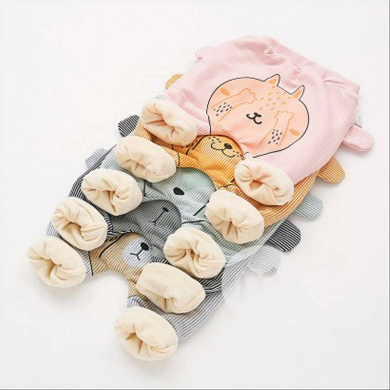 Verantwortung bayi laki-laki dan perempuan stripe ditutup matanya panda ditambah beludru celana PP besar hitam