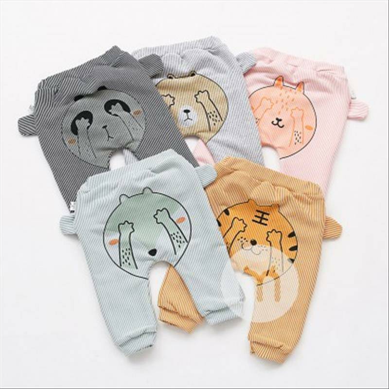 Verantwortung bayi laki-laki dan perempuan stripe ditutup matanya panda ditambah beludru celana PP besar hitam