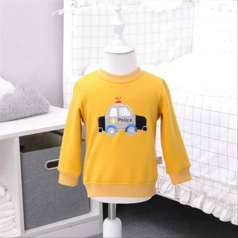 Patroli kota bayi laki-laki dan perempuan Verantwortung plus sweater pullover beludru kuning