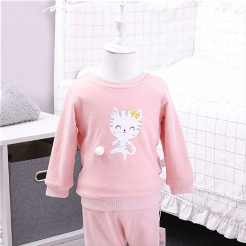 [2 potong] Verantwortung jantan dan betina bayi kucing lucu ditambah beludru sweter sweater merah muda + meludah ikan ge