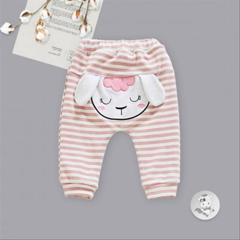 [2 lembar] Verantwortung betina bayi domba betina ditambah beludru sweater pullover krem + garis-garis telinga berdiri m