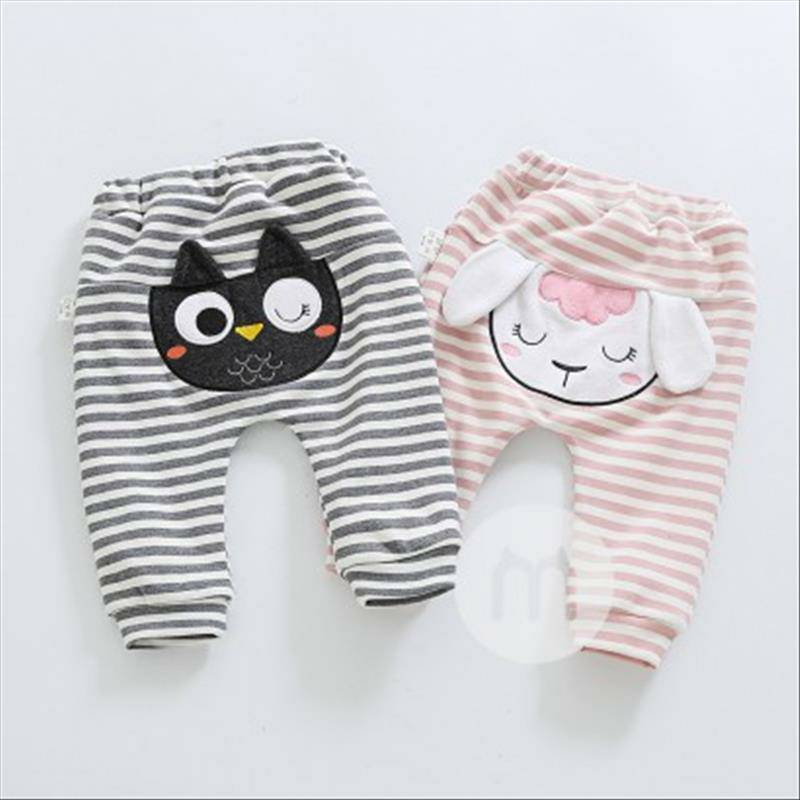 [2 lembar] Verantwortung betina bayi domba betina ditambah beludru sweater pullover krem + garis-garis telinga berdiri m
