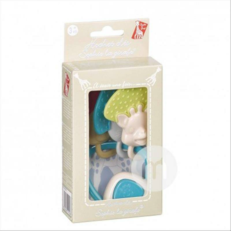 Vulli Sophie Handbell teether bayi Prancis versi 2-in-1 di luar negeri