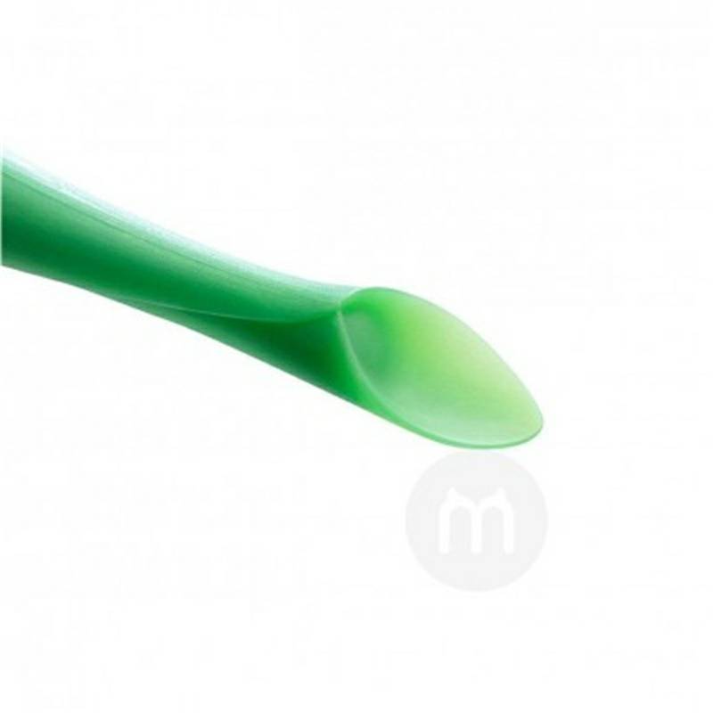 Olababy Amerika Olababy Bud Hijau Silikon Makan Malam Sendok Pelatihan Bayi Sendok Dua Paket Versi Luar Negeri