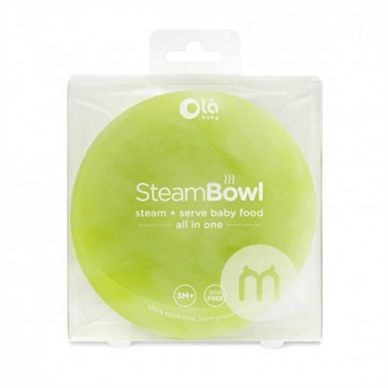 Olababy Amerika Olababy bayi yang memasak penggunaan ganda mangkuk makanan silikon versi luar negeri