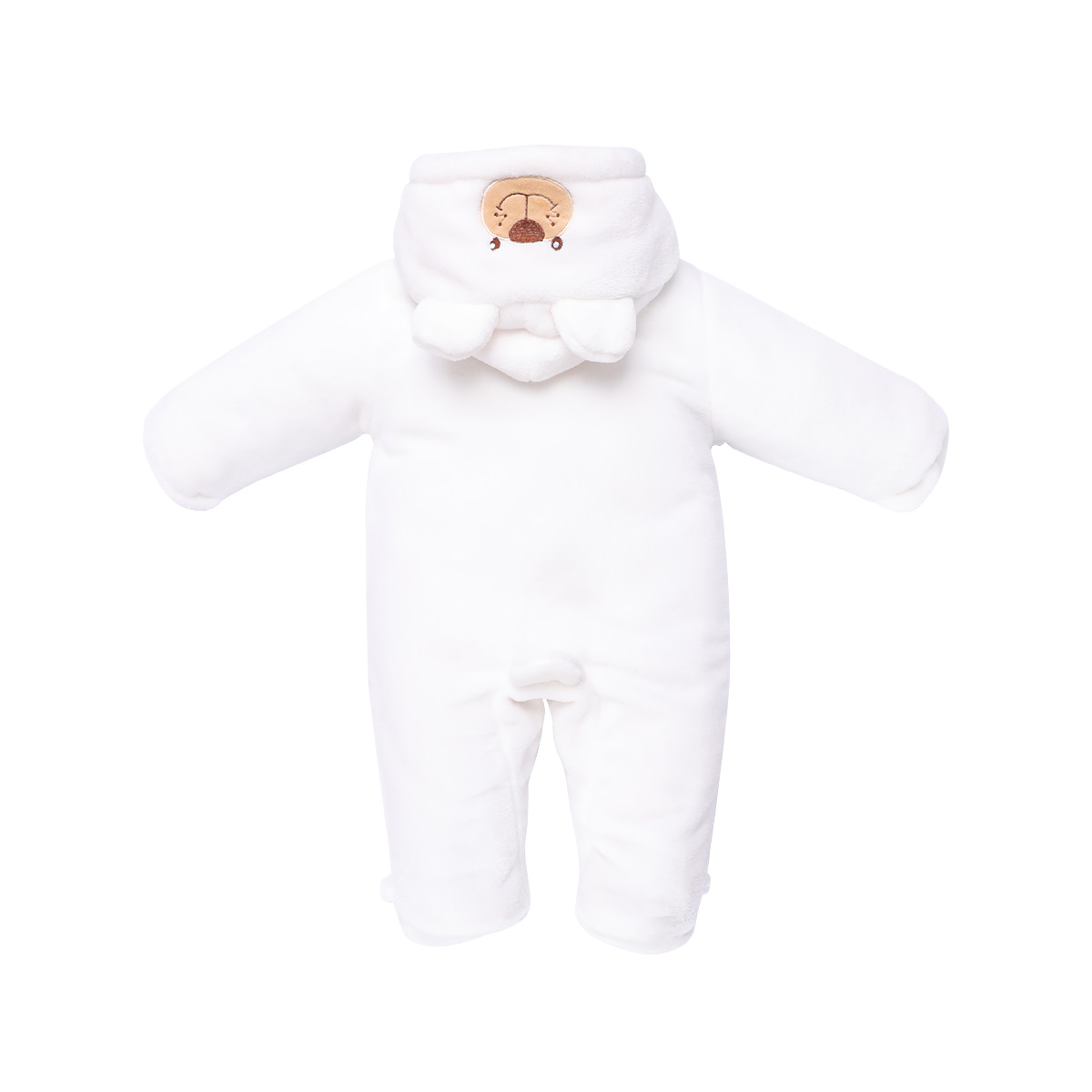 Verantwortung jantan dan betina bayi beludru karang musim dingin bahkan keluar dari tubuh merangkak sesuai beruang putih