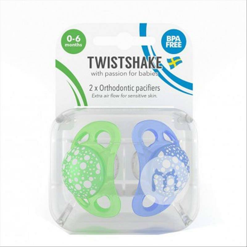 TWISTSHAKE Swedia TWISTSHAKE silikon empeng dua bungkus versi 0-6 bulan di luar negeri