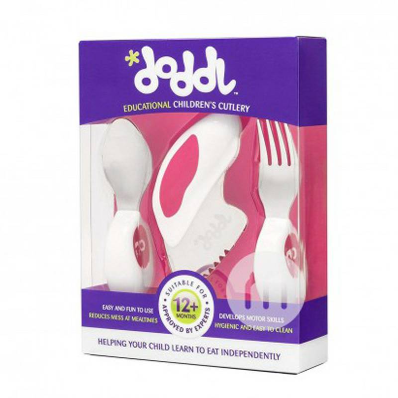 Doddl British Doddl Anak-anak Stainless Steel Sendok Garpu Pisau Set Edisi Luar Negeri