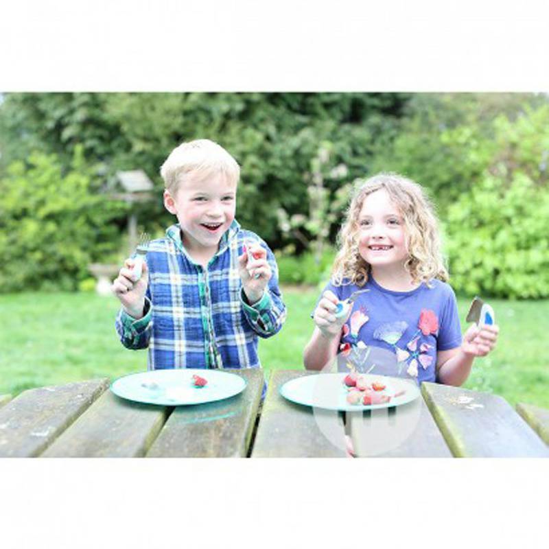 Doddl British Doddl Anak-anak Stainless Steel Sendok Garpu Pisau Set Edisi Luar Negeri