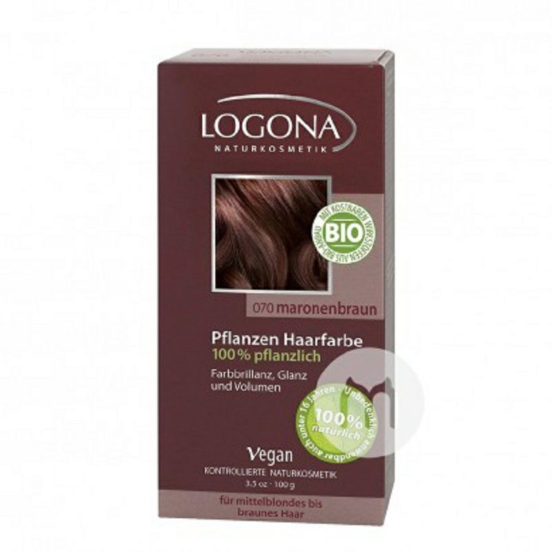 LOGONA Jerman tanaman organik pewarna rambut multicolor opsional versi luar negeri