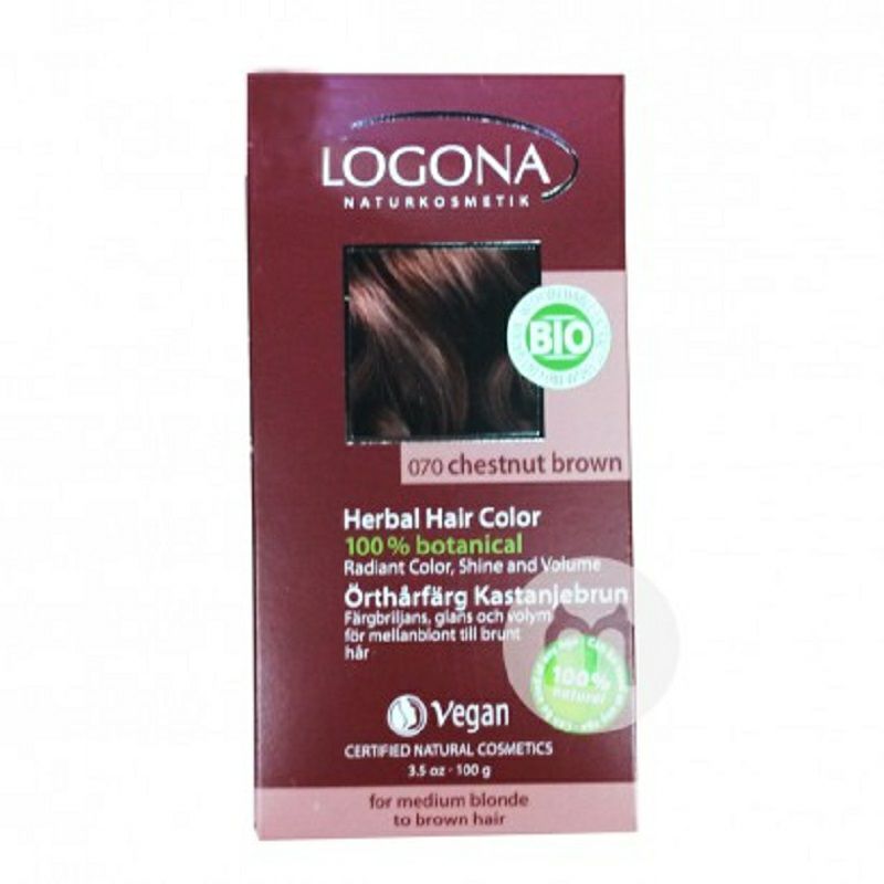 LOGONA Jerman tanaman organik pewarna rambut multicolor opsional versi luar negeri