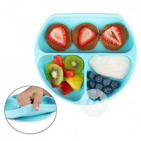 BUMKINS American BUMKINS cup suction cup silikon anak-anak bayi dibagi...