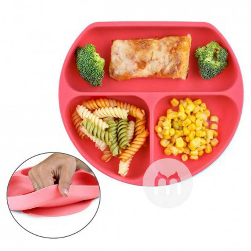 BUMKINS American BUMKINS cup suction cup silikon anak-anak bayi dibagi versi luar negeri