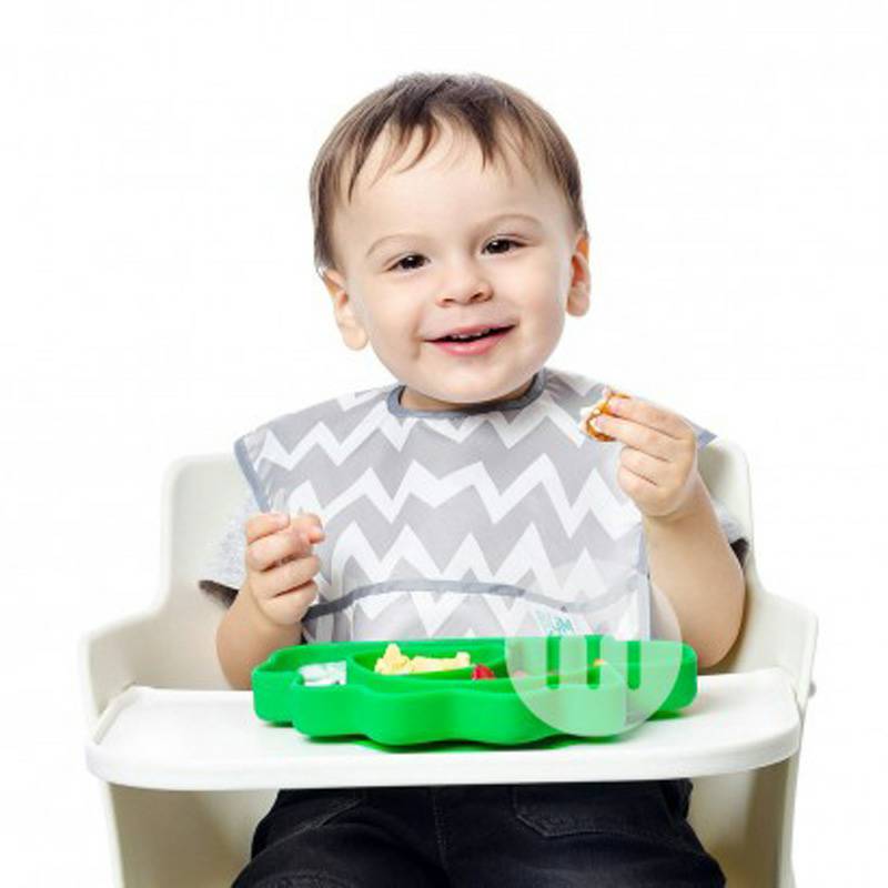 BUMKINS Amerika BUMKINS kartun anak-anak silikon cangkir hisap dibagi piring makan versi luar negeri