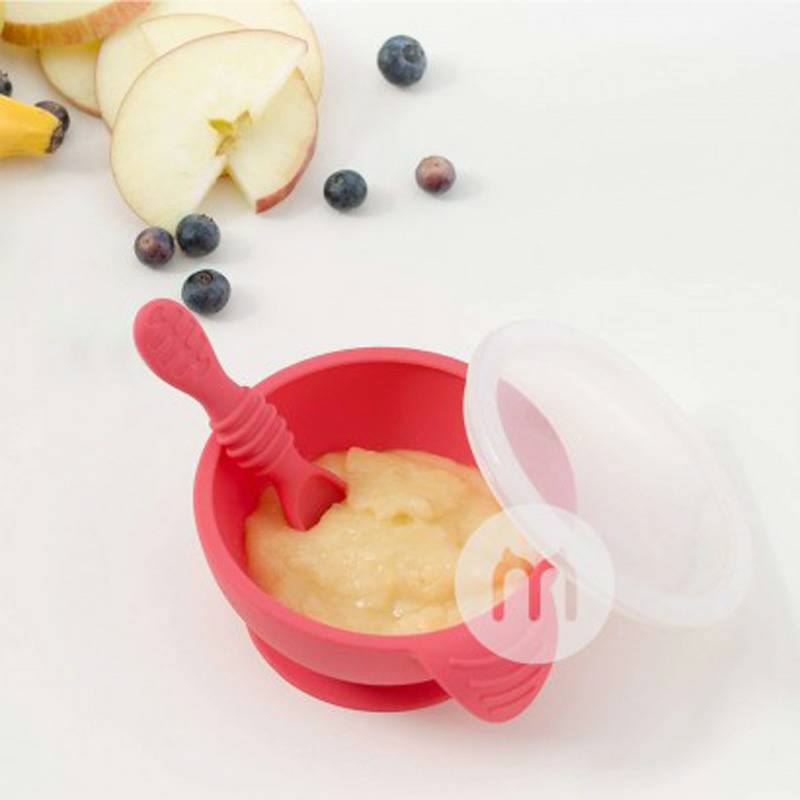 BUMKINS Amerika BUMKINS silikon anak-anak cangkir hisap mangkuk silikon set versi luar negeri