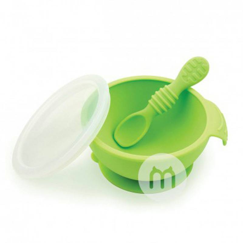 BUMKINS Amerika BUMKINS silikon anak-anak cangkir hisap mangkuk silikon set versi luar negeri