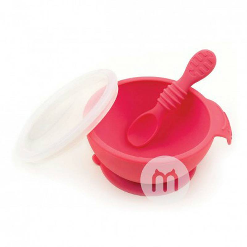 BUMKINS Amerika BUMKINS silikon anak-anak cangkir hisap mangkuk silikon set versi luar negeri