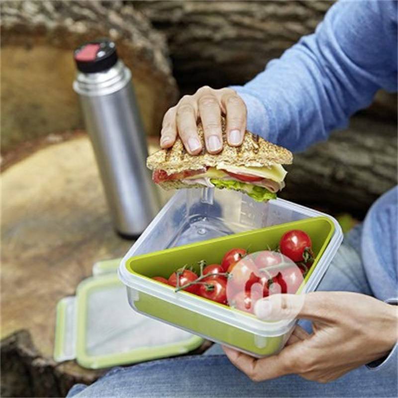 kotak penyimpanan camilan kotak makan siang anak-anak Jerman EMSA 850ml versi luar negeri