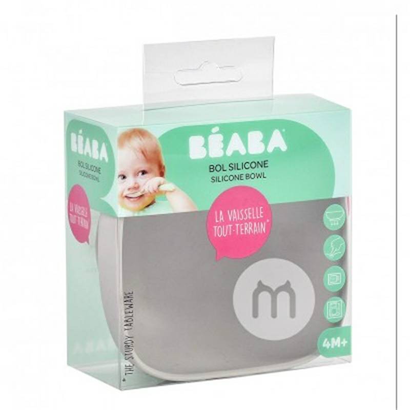 BEABA French BEABA Bayi Silicone Suction Cup Bowl Versi Luar Negeri