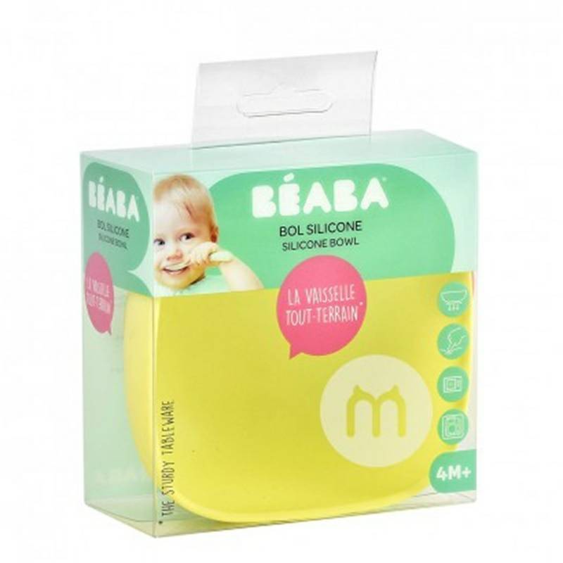 BEABA French BEABA Bayi Silicone Suction Cup Bowl Versi Luar Negeri