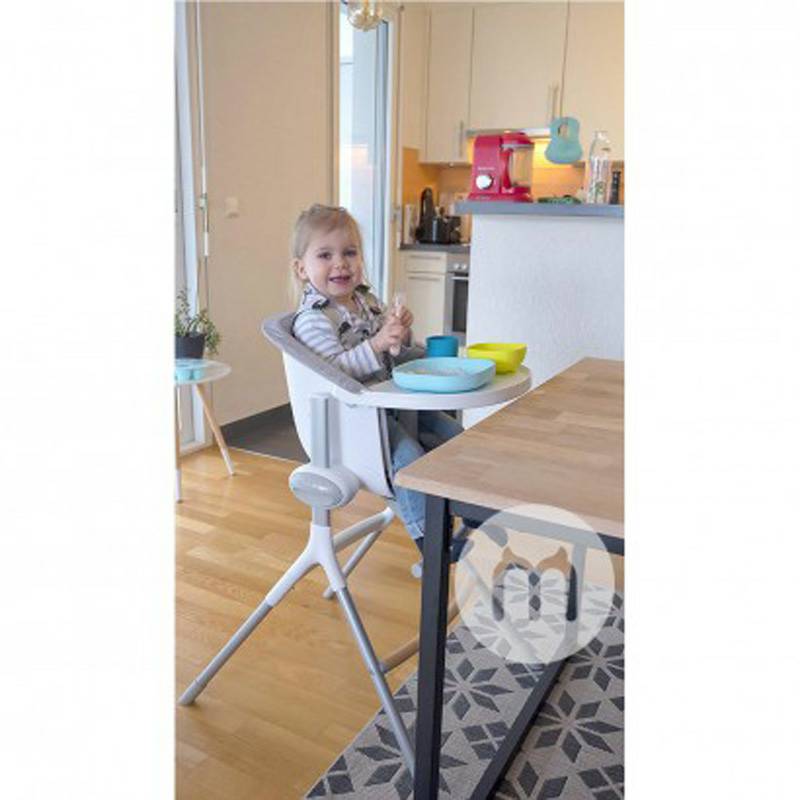 BEABA French BEABA Bayi Silicone Suction Cup Bowl Sendok Set Versi Luar Negeri