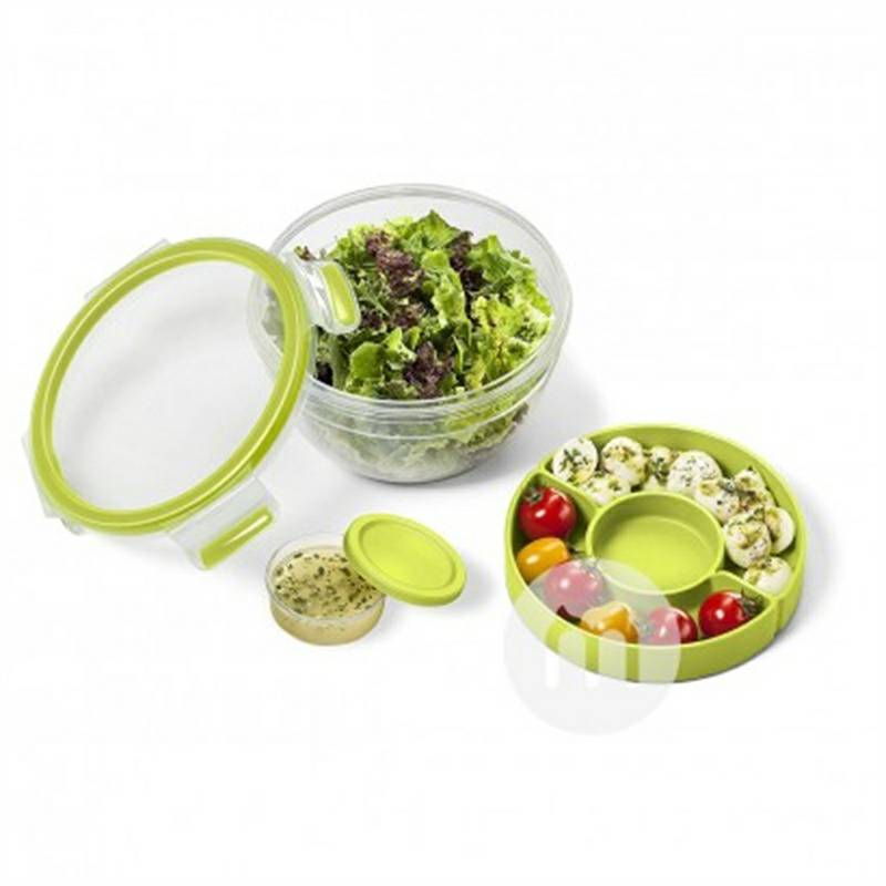 EMSA Jerman Lunch Box Anak Snack Storage Box Putaran 1L Versi Luar Negeri