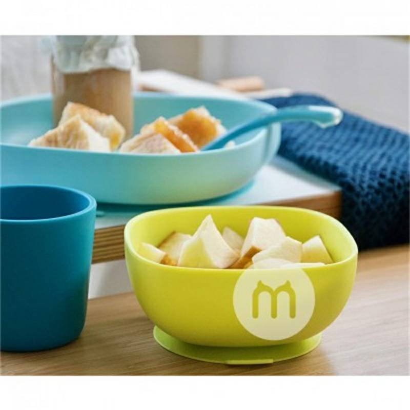 BEABA French BEABA Bayi Silicone Sucker Dinner Plate Versi Luar Negeri