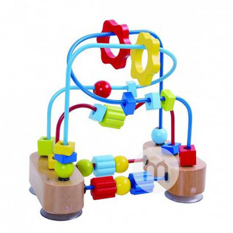 Tooky Toy Jerman Tooky Toy puzzle bayi putaran manik mainan versi luar...