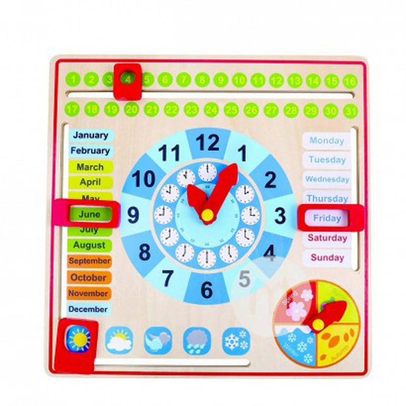 Tooky Toy Jerman Tooky Toy Bayi Kalender Jam Pendidikan Awal Toy Edisi Luar Negeri