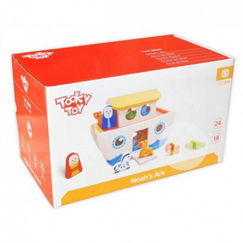 Tooky Toy Jerman Tooky Toy baby Noah`s Ark blok bangunan mainan versi luar negeri