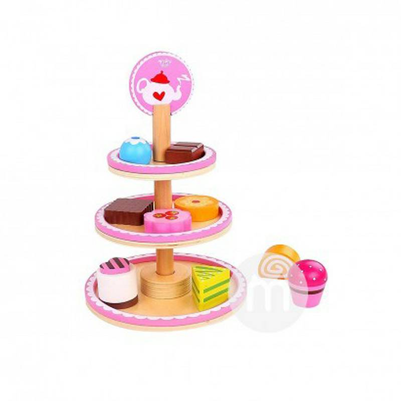 Tooky Toy Germany Tooky Toy bayi kayu nampan makanan penutup versi luar negeri