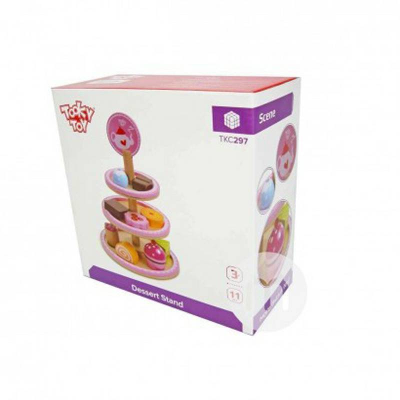 Tooky Toy Germany Tooky Toy bayi kayu nampan makanan penutup versi luar negeri