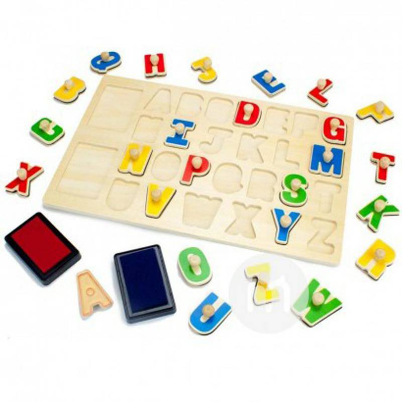 Tooky Toy Jerman Tooky Toy Baby Alphabet Puzzle Toy Versi Luar Negeri