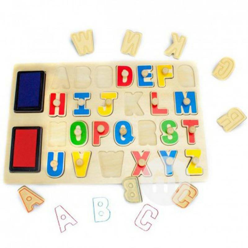 Tooky Toy Jerman Tooky Toy Baby Alphabet Puzzle Toy Versi Luar Negeri