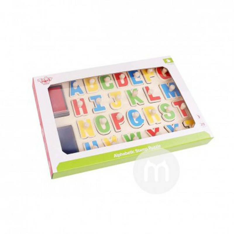 Tooky Toy Jerman Tooky Toy Baby Alphabet Puzzle Toy Versi Luar Negeri