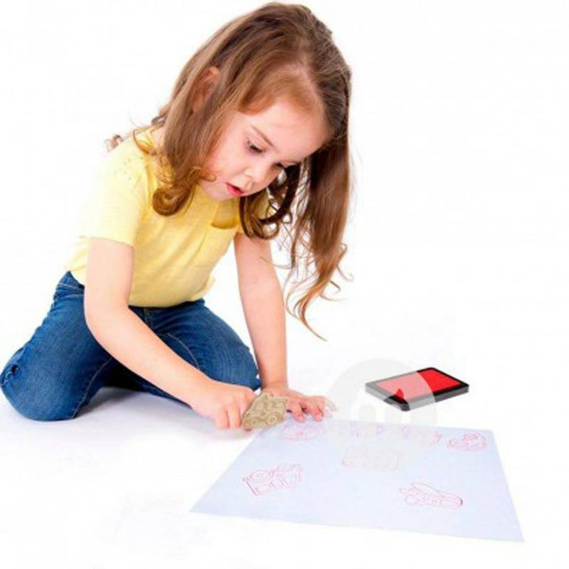 Tooky Toy Jerman Tooky Toy mobil bayi jigsaw puzzle versi luar negeri