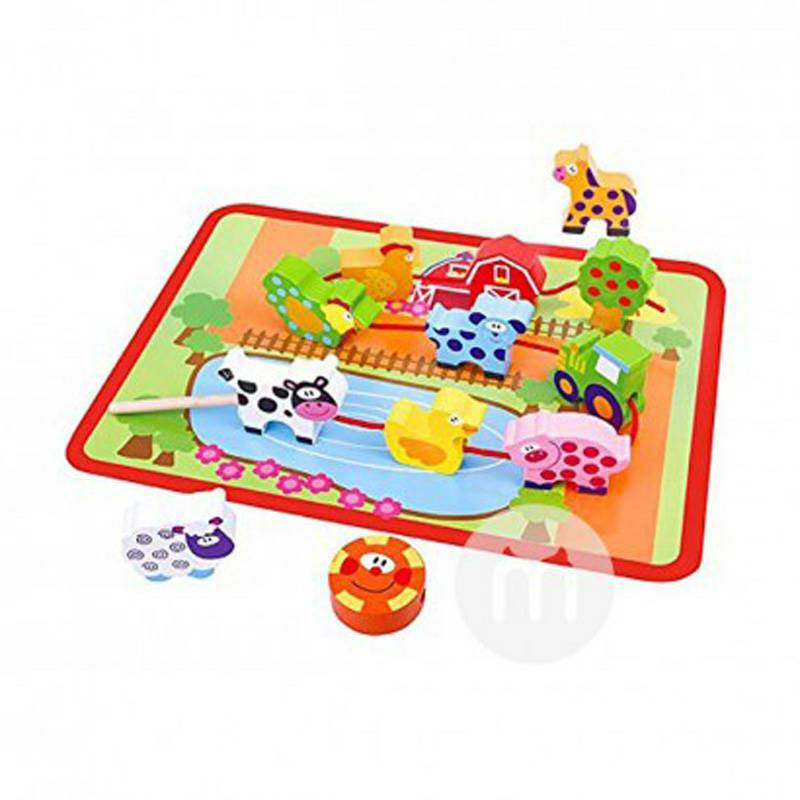 Tooky Toy Jerman Tooky Toy Baby Farm Seri Pendidikan Beaded Toy Versi Luar Negeri