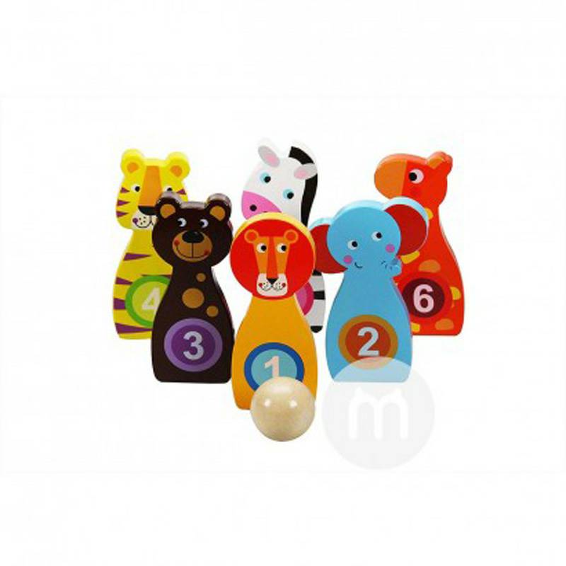 Tooky Toy Jerman Tooky Toy Baby Bowling Toy Set Versi Luar Negeri