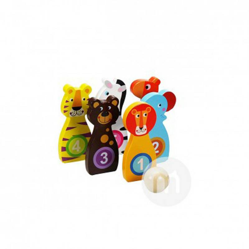 Tooky Toy Jerman Tooky Toy Baby Bowling Toy Set Versi Luar Negeri