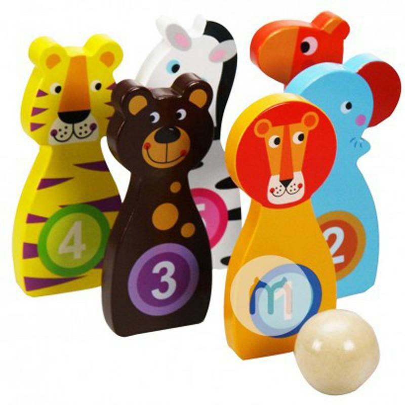 Tooky Toy Jerman Tooky Toy Baby Bowling Toy Set Versi Luar Negeri