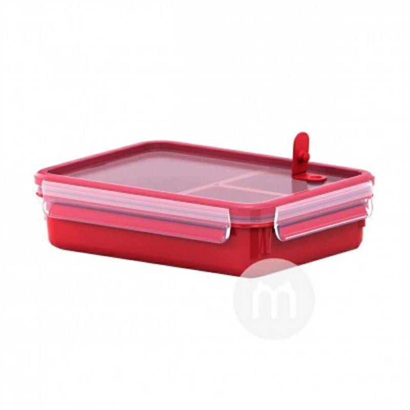 EMSA Jerman kompartemen anak kotak makan siang camilan kotak makanan dengan katup microwave versi 1.2L luar negeri