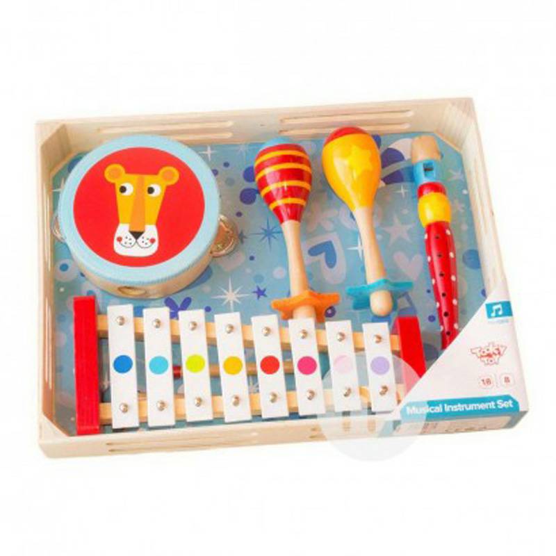 Tooky Toy Germany Tooky Toy Alat Musik Bayi Set Toy Versi Luar Negeri