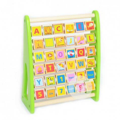 Tooky Toy German Tooky Toy Baby Alphanumeric Cognitive Disk Edisi Luar Negeri
