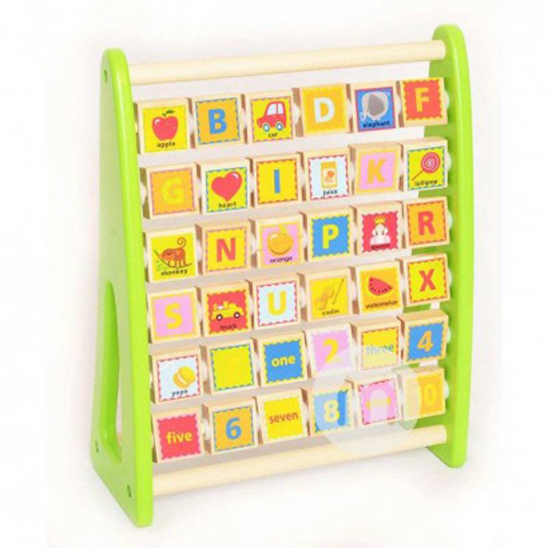 Tooky Toy German Tooky Toy Baby Alphanumeric Cognitive Disk Edisi Luar Negeri