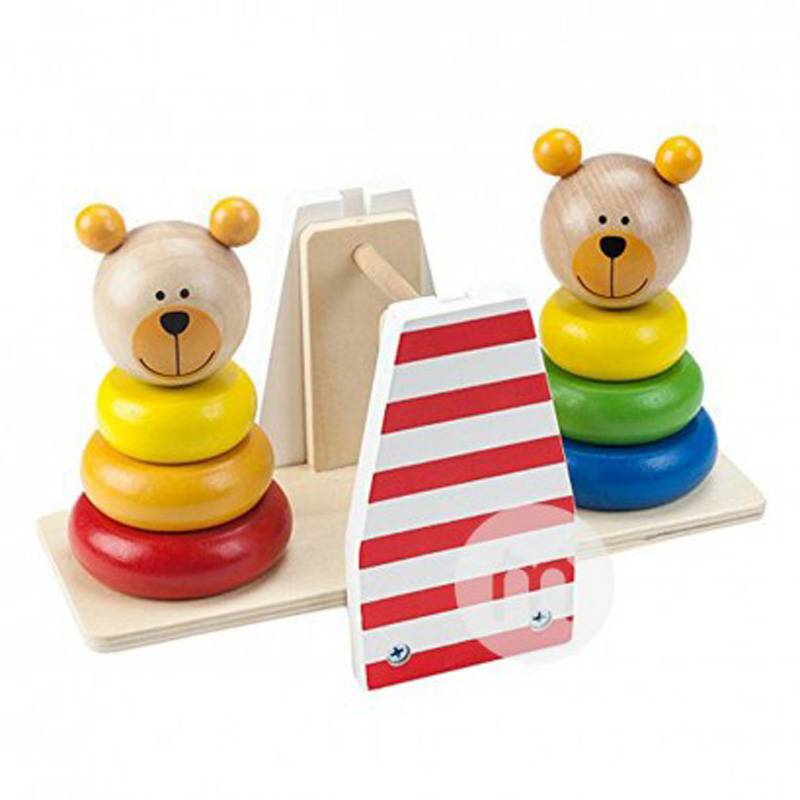 Tooky Toy Jerman Tooky Toy Baby Rocker Bear Balance Toy Versi Luar Negeri