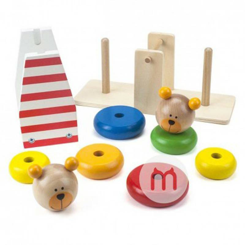 Tooky Toy Jerman Tooky Toy Baby Rocker Bear Balance Toy Versi Luar Negeri