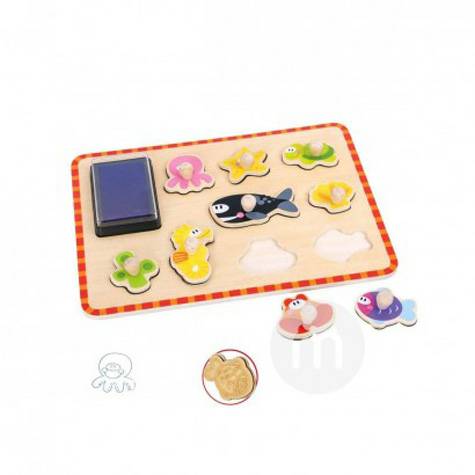 Tooky Toy Jerman Tooky Toy bayi kehidupan laut jigsaw puzzle versi lua...