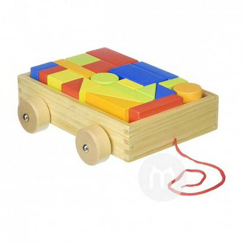 Tooky Toy Jerman Tooky Toy bayi trailer blok bangunan mainan versi lua...